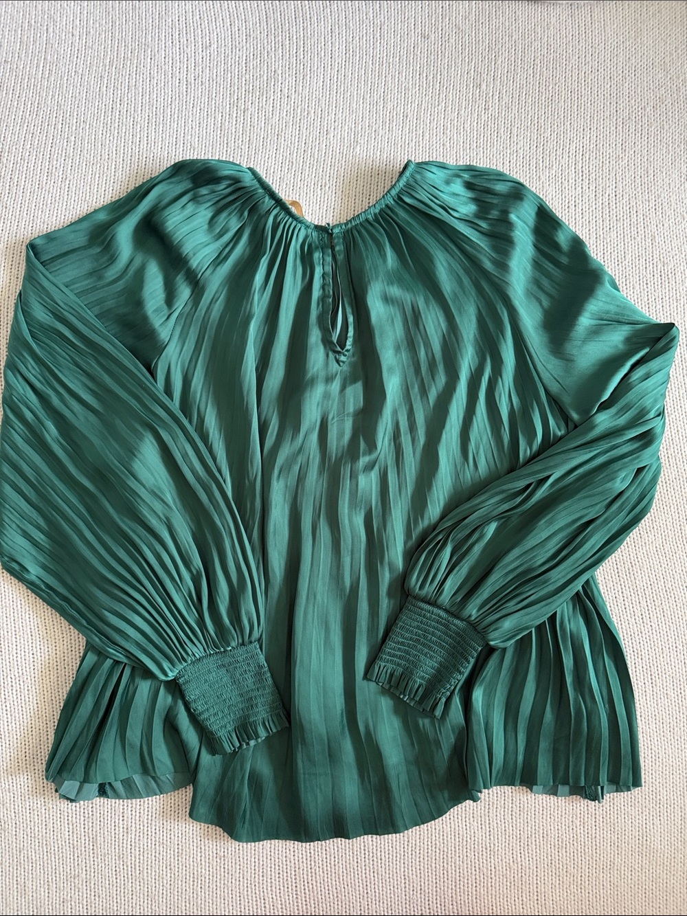 Ulla Johnson Aidy Blouse Emerald Green Size 8 - Picture 11 of 11